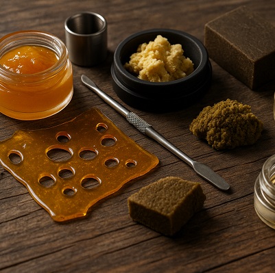 Most common types of cannabis concentrates