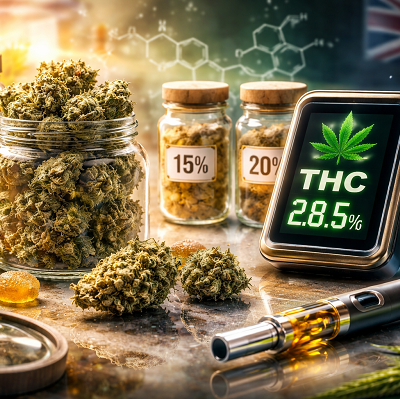 Cannabis potency in the U.K.: What does it mean to know the THC strength levels in your medicine?